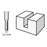 Kép 2/2 - Dremel marófej, egyenes, HSS, 3.2mm