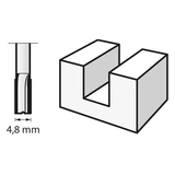 Kép 2/3 - Dremel 652 marófej, egyenes, HSS, 4.8mm