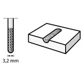 Kép 2/2 - Dremel marószár, hegyes, volfrám-karbid, 3.2mm