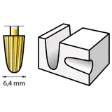 Kép 2/5 - Dremel Max 117DM marófej, kúp, HSS, 6.4mm, 2db