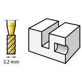 Kép 2/3 - Dremel Max 194DM marófej, henger, HSS, 3.2mm, 2db