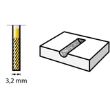 Kép 2/4 - Dremel Max 9901DM Tungsten Karbon marófej, henger, HSS-TiN, 3.2mm