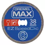 Kép 1/4 - Dremel Max SC545DM EZ SpeedClic gyémánt vágókorong, 38mm