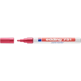 Kép 1/4 - Edding 751 lakk jelölőfilc, kerek, piros, 1-2mm