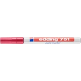 Kép 2/4 - Edding 751 lakk jelölőfilc, kerek, piros, 1-2mm