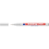 Kép 1/4 - Edding 751 lakkmarker, kerek, fehér, 1-2mm