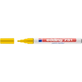 Kép 1/4 - Edding 751 lakk jelölőfilc, kerek, sárga, 1-2mm