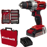 Kép 1/9 - Einhell TE-CD 18/2 Li +39 akkus fúró-csavarozó szett 2.5Ah akkuval, töltővel és 39db tartozékkal