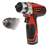 Kép 1/5 - Einhell TC-CD 12 Li akkus fúró-csavarozó, 12V, 20Nm, 1.3Ah akkuval és töltővel
