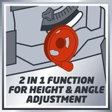 Kép 4/5 - Einhell TC-TS 2025/1 U asztali körfűrész 250mm / 2000W