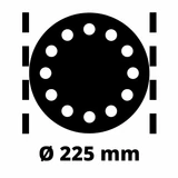 Kép 6/11 - Einhell TC-DWS 225 gipszkartoncsiszoló, 1220W, 225mm