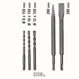 Kép 9/9 - Einhell TE-RH 32 4F Kit fúrókalapács, SDS-Plus, 1.25kW, 32mm