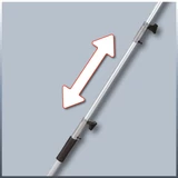 Kép 2/8 - Einhell GC-HC 9024 T elektromos magassági sövény- és ágvágó 900W, 200-480mm