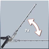 Kép 5/8 - Einhell GC-HC 9024 T elektromos magassági sövény- és ágvágó 900W, 200-480mm