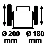 Kép 8/12 - Einhell TC-WG 200 nedves köszörű, 12.7mm, 125W