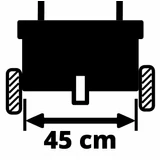 Kép 5/8 - Einhell GC-SR 12 szórókocsi, 450mm, 12L