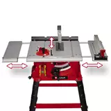 Kép 2/8 - Einhell TC-TS 2225 U asztali körfűrész, 255mm, 2.2kW