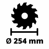 Kép 7/8 - Einhell TC-TS 2225 U asztali körfűrész, 255mm, 2.2kW