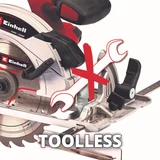 Kép 4/7 - Einhell PXC TE-CS 18/165-1 Li-Solo akkus körfűrész, 18V 16.5cm (akku és töltő nélkül)