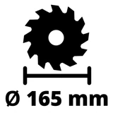 Kép 5/7 - Einhell PXC TE-CS 18/165-1 Li-Solo akkus körfűrész, 18V 16.5cm (akku és töltő nélkül)