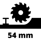 Kép 6/7 - Einhell PXC TE-CS 18/165-1 Li-Solo akkus körfűrész, 18V 16.5cm (akku és töltő nélkül)