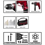 Kép 12/12 - Einhell TC-ID 1000 E kit ütvefúró készlet, 1010W, 0-13mm