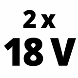 Kép 2/4 - Einhell PXC-Twinpack akkumulátor, 18V, 2.5Ah, 2db