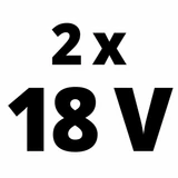 Kép 4/5 - Einhell Power X-Change akkumulátor, Li-Ion,18V, 2x4.0Ah 