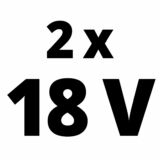 Kép 4/5 - Einhell Power X-Change akkumulátor, Li-Ion,18V, 2x4.0Ah 