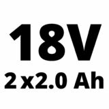 Kép 4/6 - Einhell Power X-Change-Twinpack akkumulátor,18V,  2x2.0Ah