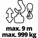 Kép 6/10 - Einhell TC-EH 1000 elektromos csőrlő 1.6kW, 9-18m