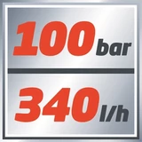 Kép 3/5 - Einhell TC-HP 1334 magasnyomású mosó 1300W / 100 bar