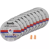 Kép 1/3 - KWB Cut-Fix fémvágó korong, extra vékony, INOX, 125x22.2x1mm, 10db