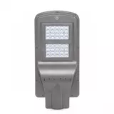 Kép 2/3 - Napelemes utcai LED lámpa, hideg fehér, 40W