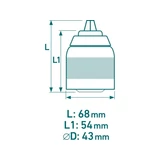 Kép 2/3 - Extol 8798011 Gyorstokmány, 1/2", 2-13mm