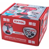Kép 5/5 - Extol Premium akkus légkompresszor, 11bar, 20V (akku és töltő nélkül)