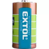 Kép 1/2 - Extol Energy CR123A fotóelem, Li-ion, 3V, 1600mAh