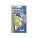 Kép 2/2 - Extol torx kulcs készlet, rövid T10-T50, 9 részes