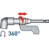 Kép 3/5 - Extol hosszabbító szár BIT-ekhez, L-alakú (105°) 1/4"x140mm