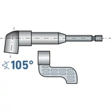 Kép 4/5 - Extol hosszabbító szár BIT-ekhez, L-alakú (105°) 1/4&quot;x140mm