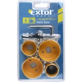 Kép 2/2 - Extol körkivágó készlet, HSS/Bi-metal, 32-54mm, 4db