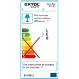 Kép 5/8 - Extol hordozható LED munkalámpa, IP65, 20W, 1400lm