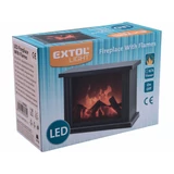 Kép 3/3 - Extol LED kandalló, dekorációs, láng imitációval, elem nélkül