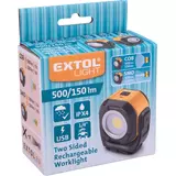 Kép 8/8 - Extol Light akkus LED munkalámpa, kétoldalas, USB, 500lm