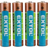 Kép 1/3 - Extol alkáli elem készlet, 1.5V 4db