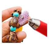 Kép 5/7 - Extol mini száras csiszoló készlet, radiális sörték, 3mm, 52db