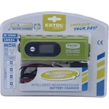 Kép 2/2 - Extol akkutöltő, autós, mikroprocesszoros, intelligens, 0,8/3,8 Amp, DC 12V/6V