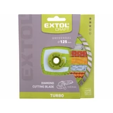 Kép 2/2 - Extol Turbo gyémántvágó korong, száraz/vizes vágáshoz 125x2.4x22.2mm