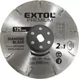 Kép 1/2 - Extol gyémántvágó korong 20x125mm, 2az1ben Twin Blade rendszer
