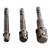 Kép 1/2 - Extol dugókulcs adapter készlet, 1/4"-3/8"-1/2", 3 részes
